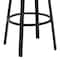Armen Living Don 30" Outdoor Patio Swivel Bar Stool in Black Aluminum with Gray Cushions 840254332485 - alternate 8